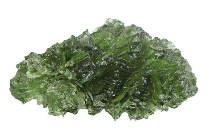 Green Moldavite Tektite ( g) - Besednice, Czech Republic #359256
